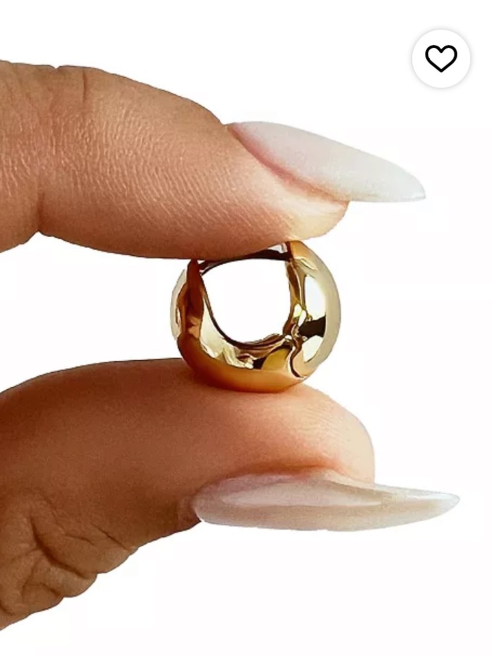 Ana Luisa Abby Mini Gold-Plated Hoop Earrings - Picture 3 of 6